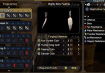 mighty bow feather mh rise barioth rajang hunter king ace hunter coins