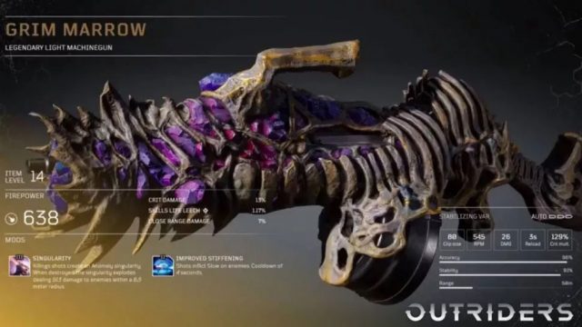 outriders legendary farm armor & weapons