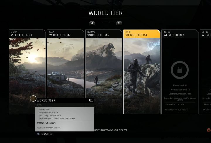 outriders world tier rewards & how to claim rewards