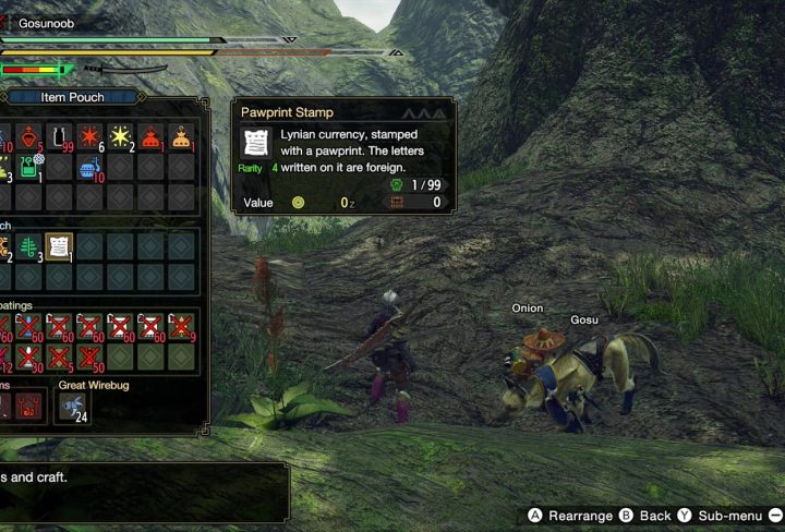 pawprint stamp monster hunter rise