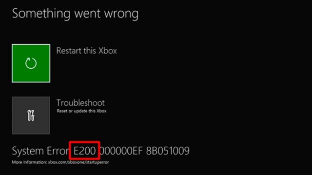 xbox system error e208