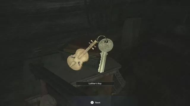 Luthiers Key Resident Evil Village Open Violin Door