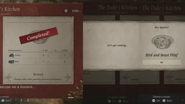 Resident Evil Village How to Cook