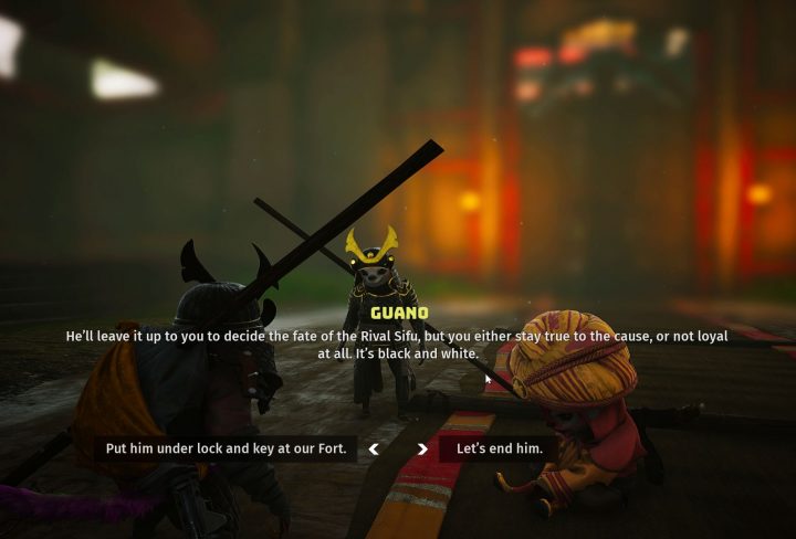 biomutant put him under lock & key or lets end him