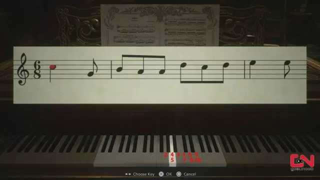 how to solve resident evil 8 village piano puzzle