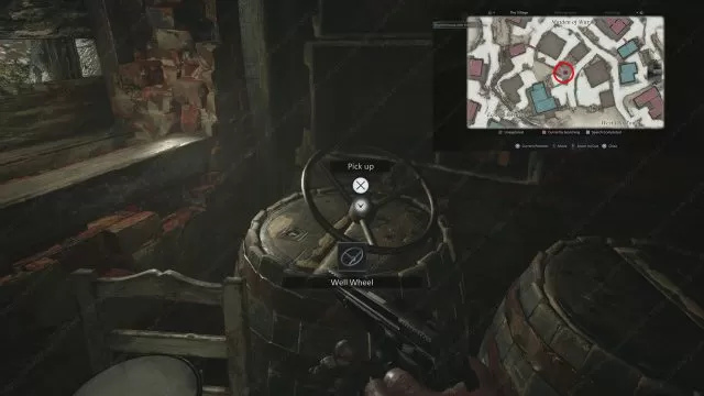 resident evil village well wheel location map