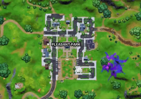 Place Welcome Signs In Pleasant Park and Lazy Lake Fortnite