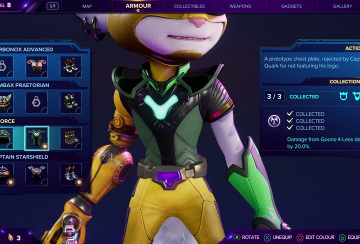 Q-Force Armor Set Ratchet & Clank Rift Apart