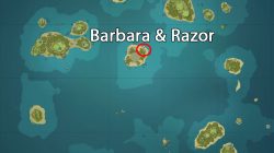 Razor & Barbara Location in Genshin Impact