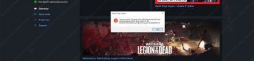 Watch Dogs Legion of the Dead Could Not Load DuniaDemo_clang_64_dx12_plus dll Crash