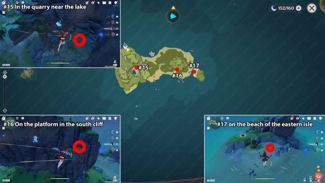 day 2 genshin impact minacious isle echoing conch locations map