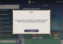 genshin impact no space left in inventory inventory full