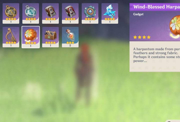 how to use wind-blessed harpastum genshin impact