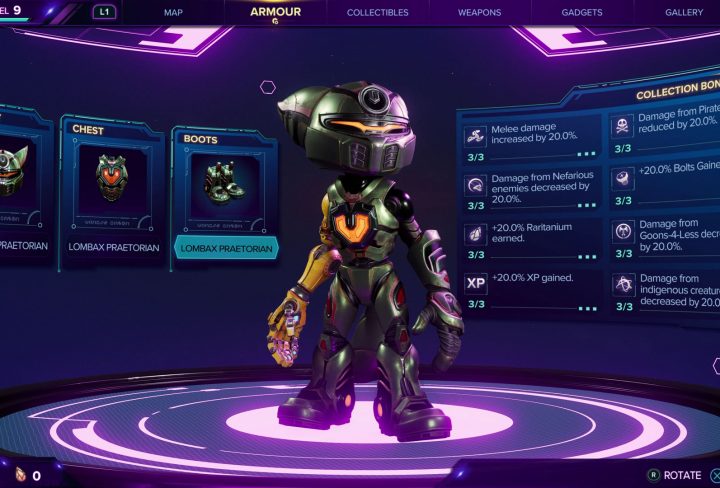 lombax praetorian armor set ratchet & clank rift apart