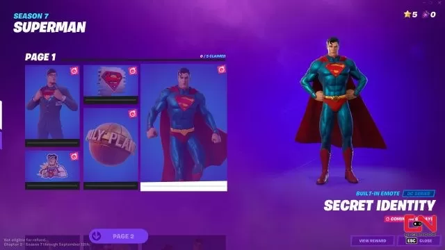 unlock superman & clark kent fortnite skin