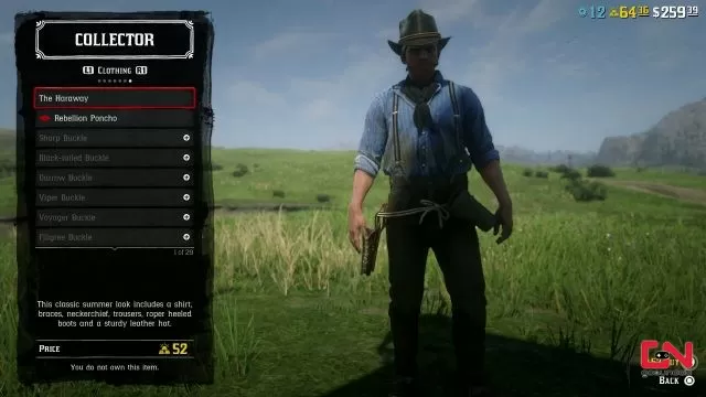 arthurs outfit available at madame nazar blood money update rdr2 online