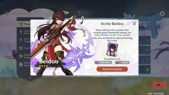 get free beidou in genshin impact