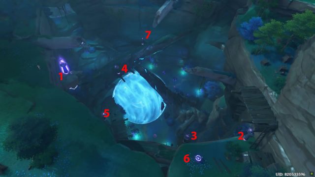 how to solve genshin impact search for the ward in the jakotsu mine pillar puzzle