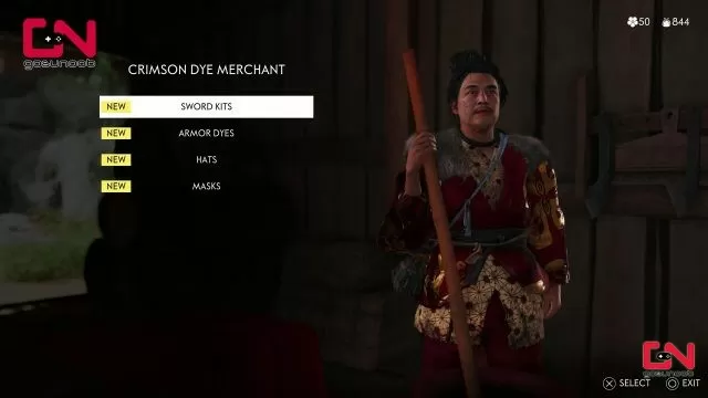 crimson dye ghost of tsushima red dye merchant iki island