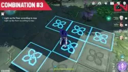 light up the floor according to map 3