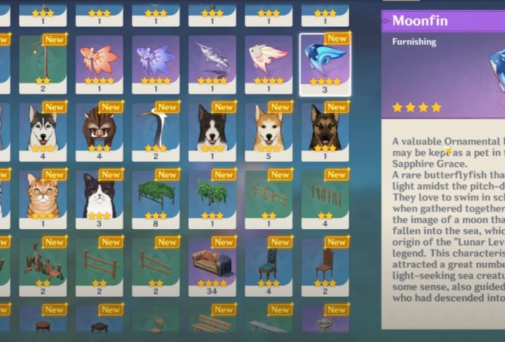 Catch 5 Special Fish Moonfins in The Lunar Realm - Get Moonstringer Genshin Impact