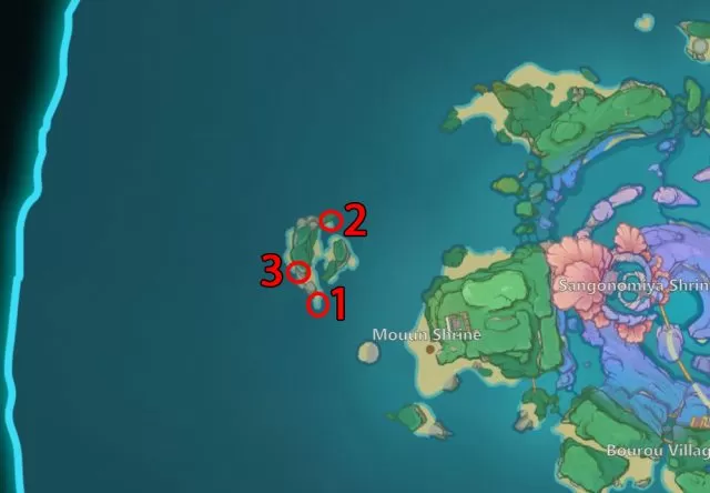 Eye of Watatsumi seal locations