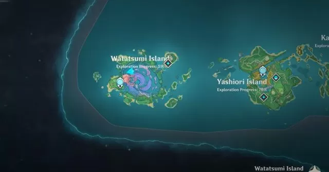 Genshin Impact Kid Kujirai Locations Watatsumi and Seirai Island