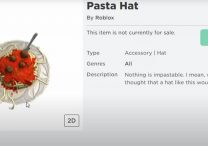How to get Pasta Hat - Roblox Promo Codes