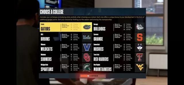 NBA 2K22 College badge bonus points