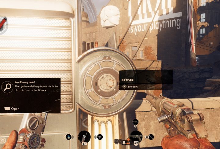 Updaam Delivery Booth Keypad Code - Deathloop Gideon Fry