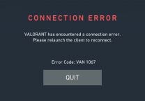 Van 1067 Error Code Fix – Valorant