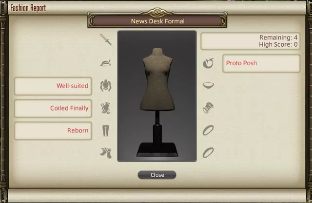 ffxiv fashion report news desk formal