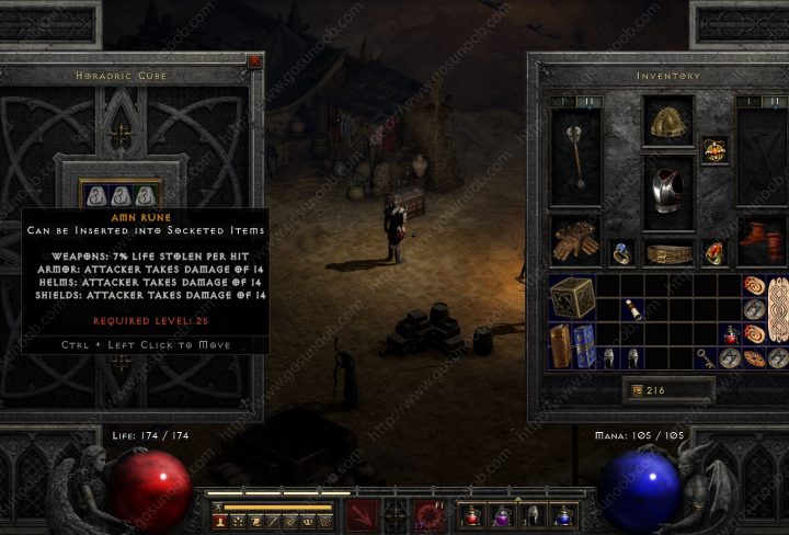 how to make amn sol ort & thul runes in diablo 2 resurrected