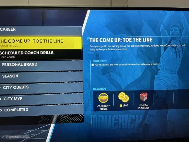 NBA 2k22 the Come Up - Toe the Line Quest Bug Fix