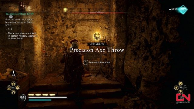 spinning harpoon percussion arrow precision axe throw abilities river raids update ac valhalla