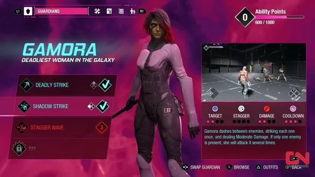 Marvel's Guardians of the Galaxy Gamora