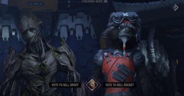 Sell Rocket or Sell Groot - Guardians of the Galaxy Choice