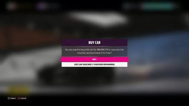 Car Voucher Forza Horizon 5