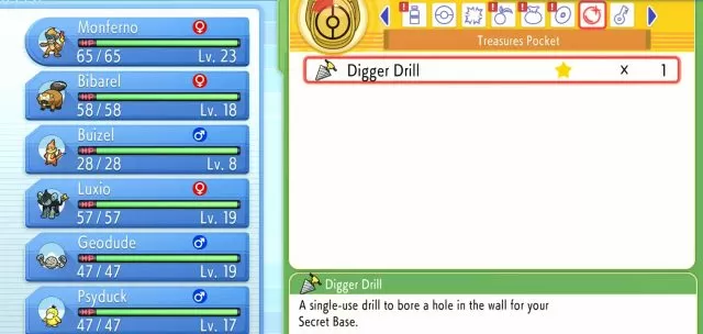 Digger Drill Brilliant Diamond and Shining Pearl