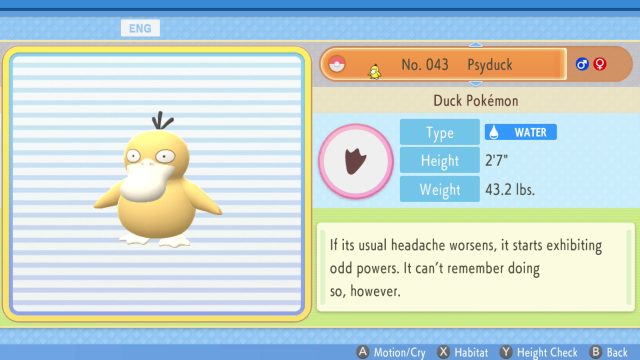 Get Psyduck & Evolve Into Golduck in Pokemon BDSP