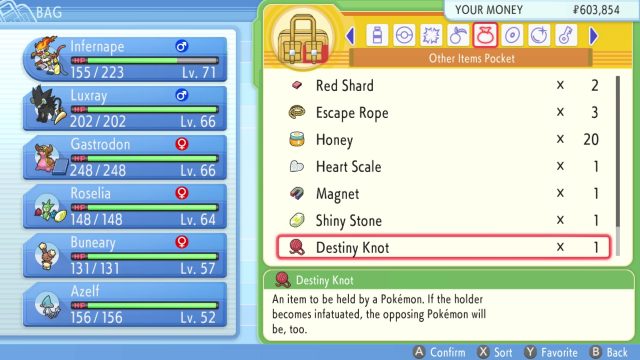 How to Get Destiny Knot Pokemon Brilliant Diamond & Shining Pearl