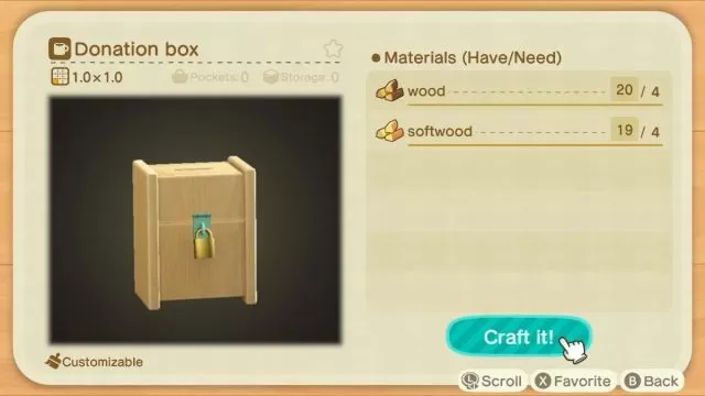 donation box acnh how to get & use donation box animal crossing 2 0