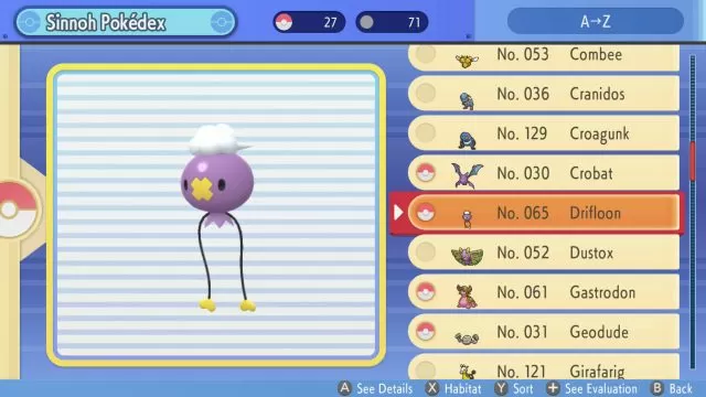 drifloon pokedex