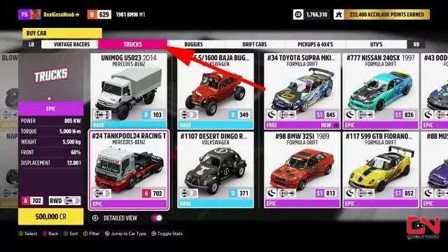 flock of trucks forza horizon 5 pr stunts daily challenge