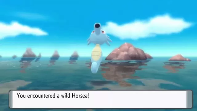 get horsea seadra & evolve into kingdra pokemon bdsp