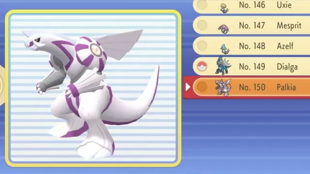 get national dex pokemon bdsp how to see dialga palkia