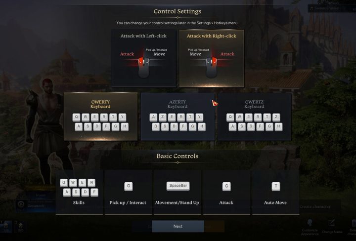 Lost Ark Mouse control settings