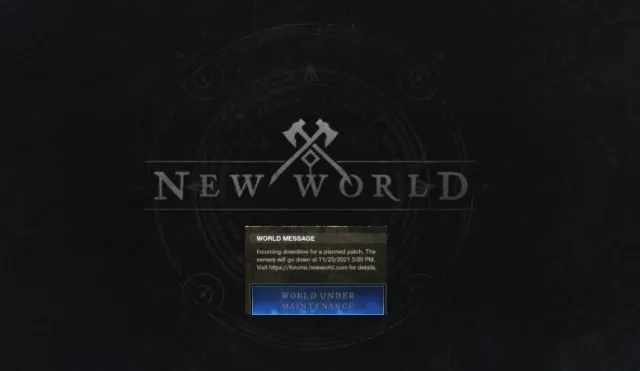 new world maintenace server downtime