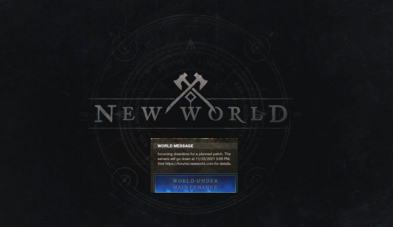 new world maintenace server downtime