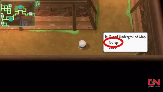 pokemon bdsp how to exit underground